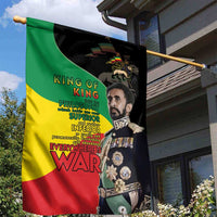Haile Selassie Garden Flag Lion Of Judah Ethiopia Rastafari