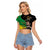 Haile Selassie Raglan Cropped T Shirt Lion Of Judah Ethiopia Rastafari