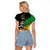 Haile Selassie Raglan Cropped T Shirt Lion Of Judah Ethiopia Rastafari