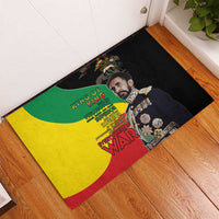 Haile Selassie Rubber Doormat Lion Of Judah Ethiopia Rastafari