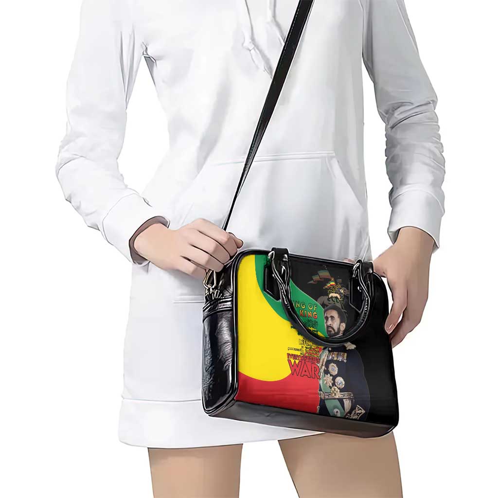 Haile Selassie Shoulder Handbag Lion Of Judah Ethiopia Rastafari