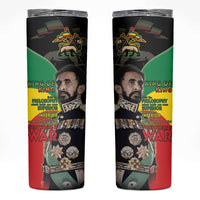 Haile Selassie Skinny Tumbler Lion Of Judah Ethiopia Rastafari