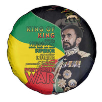 Haile Selassie Spare Tire Cover Lion Of Judah Ethiopia Rastafari