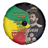 Haile Selassie Spare Tire Cover Lion Of Judah Ethiopia Rastafari