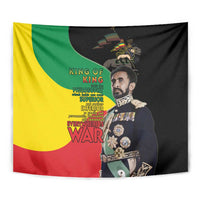 Haile Selassie Tapestry Lion Of Judah Ethiopia Rastafari