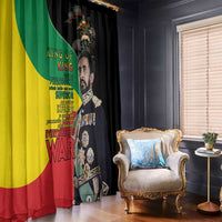 Haile Selassie Window Curtain Lion Of Judah Ethiopia Rastafari