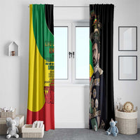 Haile Selassie Window Curtain Lion Of Judah Ethiopia Rastafari