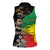 Haile Selassie Women Sleeveless Polo Shirt Lion Of Judah Ethiopia Rastafari