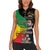 Haile Selassie Women Sleeveless Polo Shirt Lion Of Judah Ethiopia Rastafari