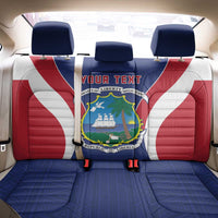 Personalised Liberia Back Car Seat Cover Coat Of Arms With Flag Map