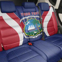 Personalised Liberia Back Car Seat Cover Coat Of Arms With Flag Map