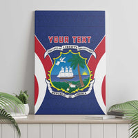 Personalised Liberia Canvas Wall Art Coat Of Arms With Flag Map