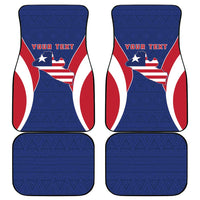 Personalised Liberia Car Mats Coat Of Arms With Flag Map