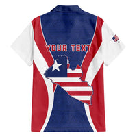 Personalised Liberia Family Matching Long Sleeve Bodycon Dress and Hawaiian Shirt Coat Of Arms With Flag Map