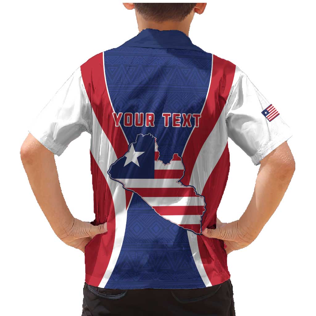 Personalised Liberia Family Matching Mermaid Dress and Hawaiian Shirt Coat Of Arms With Flag Map