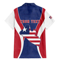 Personalised Liberia Family Matching Mermaid Dress and Hawaiian Shirt Coat Of Arms With Flag Map
