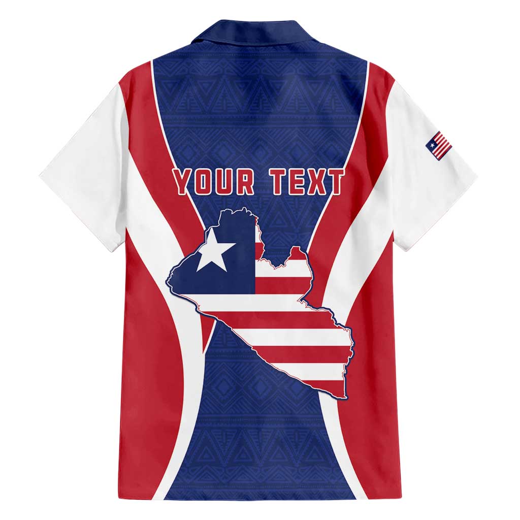 Personalised Liberia Family Matching Short Sleeve Bodycon Dress and Hawaiian Shirt Coat Of Arms With Flag Map
