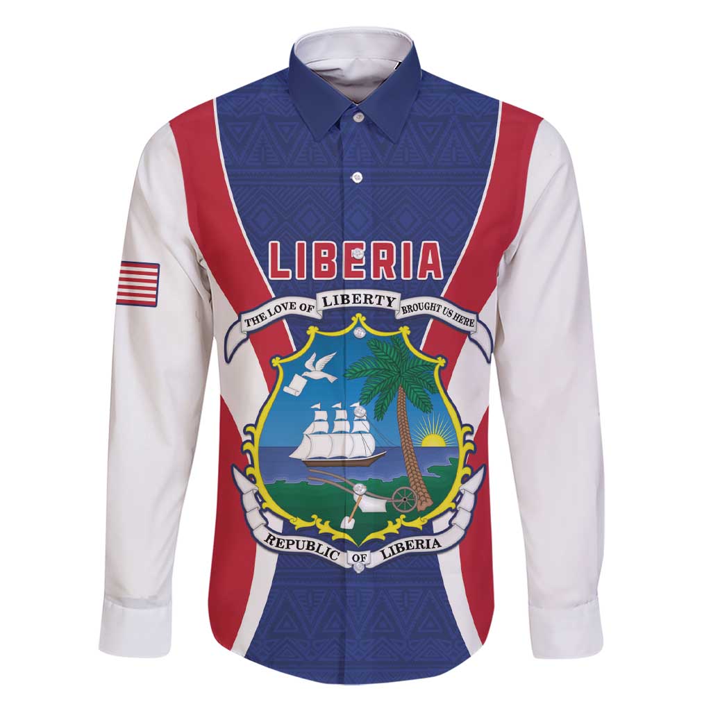 Personalised Liberia Family Matching Short Sleeve Bodycon Dress and Hawaiian Shirt Coat Of Arms With Flag Map
