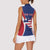 Personalised Liberia Women Sleeveless Polo Shirt Coat Of Arms With Flag Map