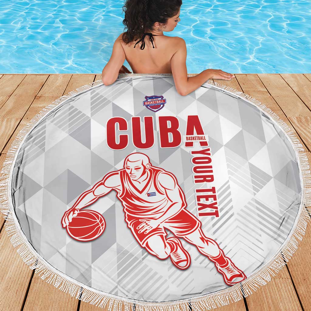 Custom Cuba Basketball Beach Blanket Sporty Style