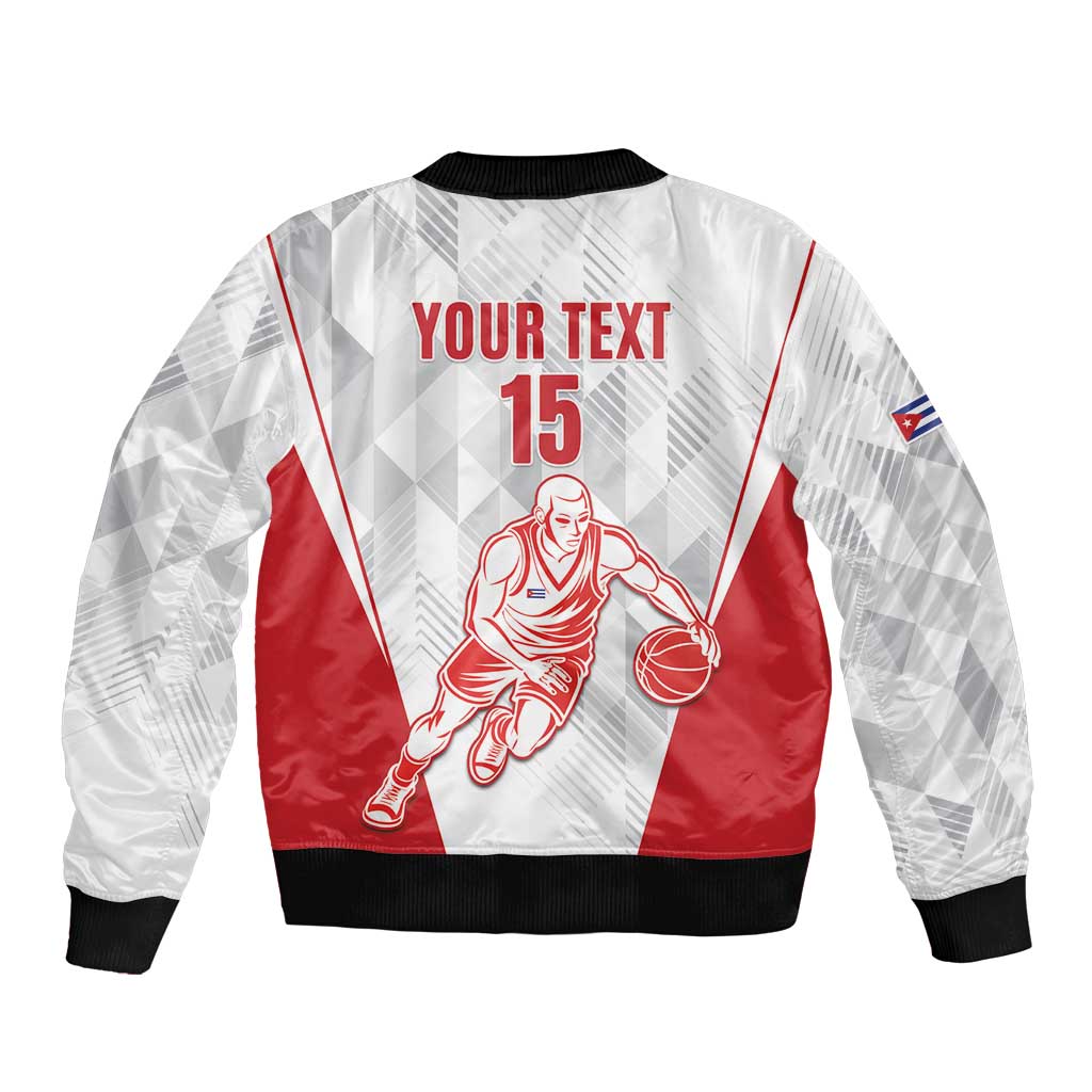 Custom Cuba Basketball Bomber Jacket Sporty Style