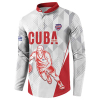 Custom Cuba Basketball Button Sweatshirt Sporty Style