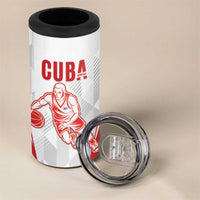 Custom Cuba Basketball 4 in 1 Can Cooler Tumbler Sporty Style