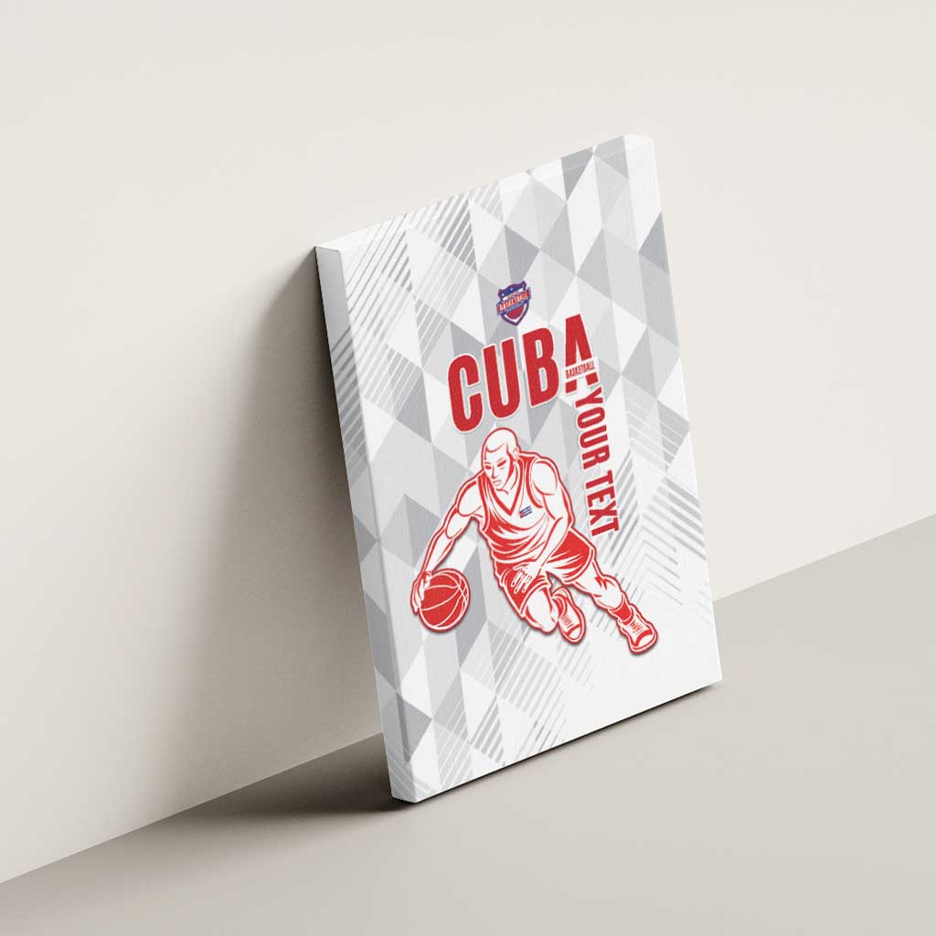 Custom Cuba Basketball Canvas Wall Art Sporty Style