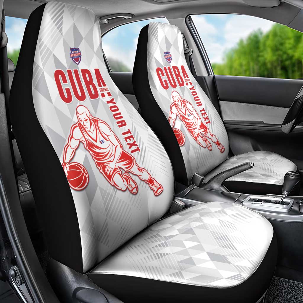 Custom Cuba Basketball Car Seat Cover Sporty Style