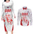 Custom Cuba Basketball Couples Matching Long Sleeve Bodycon Dress and Long Sleeve Button Shirt Sporty Style