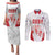 Custom Cuba Basketball Couples Matching Puletasi and Long Sleeve Button Shirt Sporty Style
