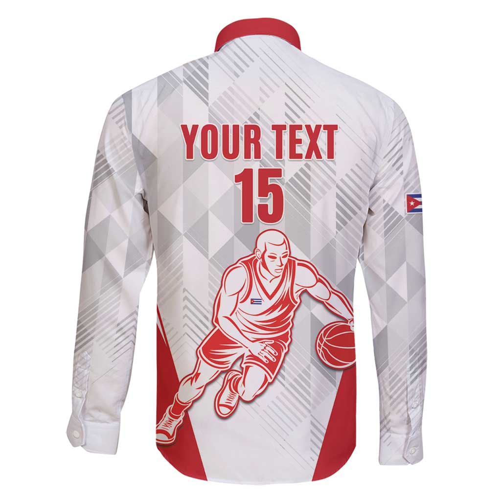 Custom Cuba Basketball Family Matching Long Sleeve Bodycon Dress and Hawaiian Shirt Sporty Style