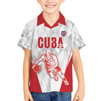 Custom Cuba Basketball Family Matching Long Sleeve Bodycon Dress and Hawaiian Shirt Sporty Style