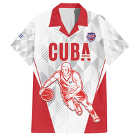 Custom Cuba Basketball Family Matching Off Shoulder Maxi Dress and Hawaiian Shirt Sporty Style
