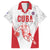 Custom Cuba Basketball Family Matching Puletasi and Hawaiian Shirt Sporty Style