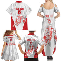 Custom Cuba Basketball Family Matching Summer Maxi Dress and Hawaiian Shirt Sporty Style