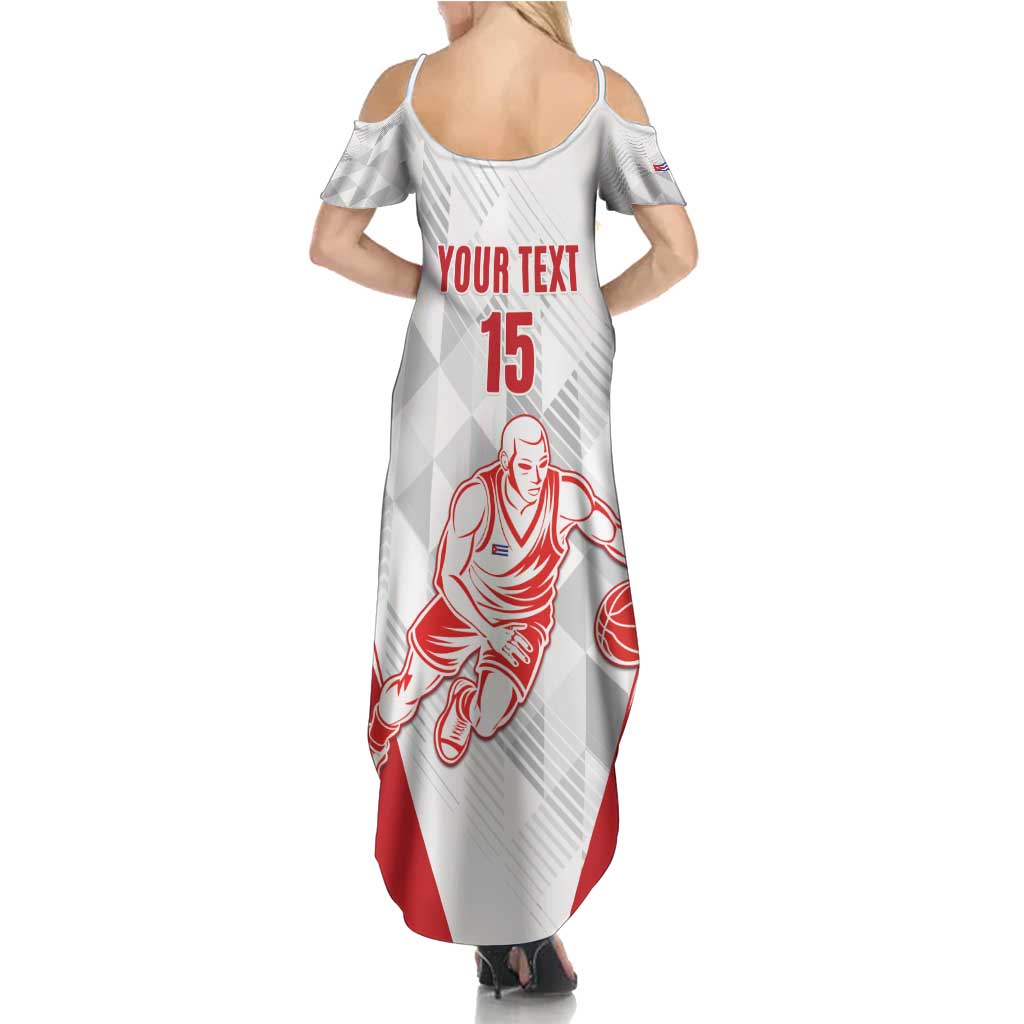 Custom Cuba Basketball Family Matching Summer Maxi Dress and Hawaiian Shirt Sporty Style