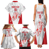 Custom Cuba Basketball Family Matching Tank Maxi Dress and Hawaiian Shirt Sporty Style