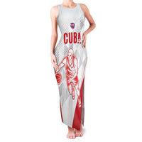 Custom Cuba Basketball Family Matching Tank Maxi Dress and Hawaiian Shirt Sporty Style