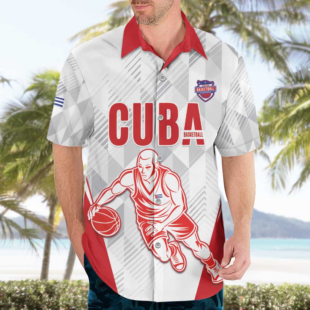 Custom Cuba Basketball Hawaiian Shirt Sporty Style