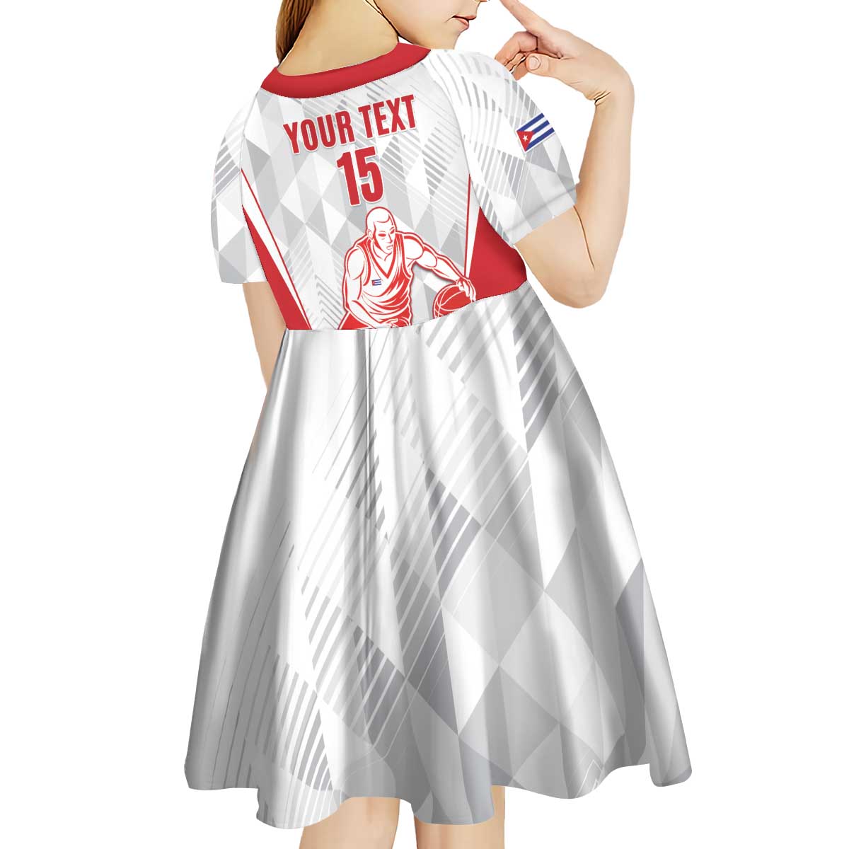 Custom Cuba Basketball Kid Short Sleeve Dress Sporty Style