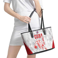 Custom Cuba Basketball Leather Tote Bag Sporty Style