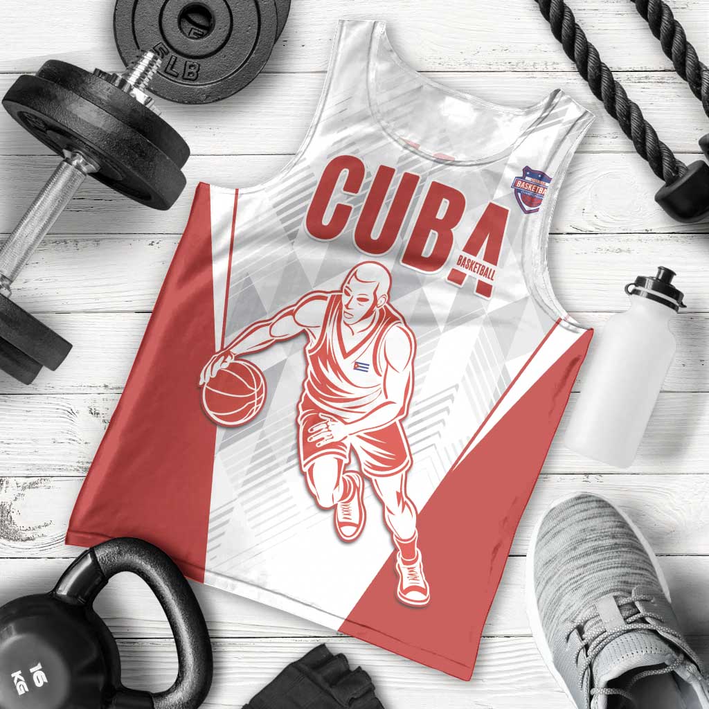Custom Cuba Basketball Men Tank Top Sporty Style