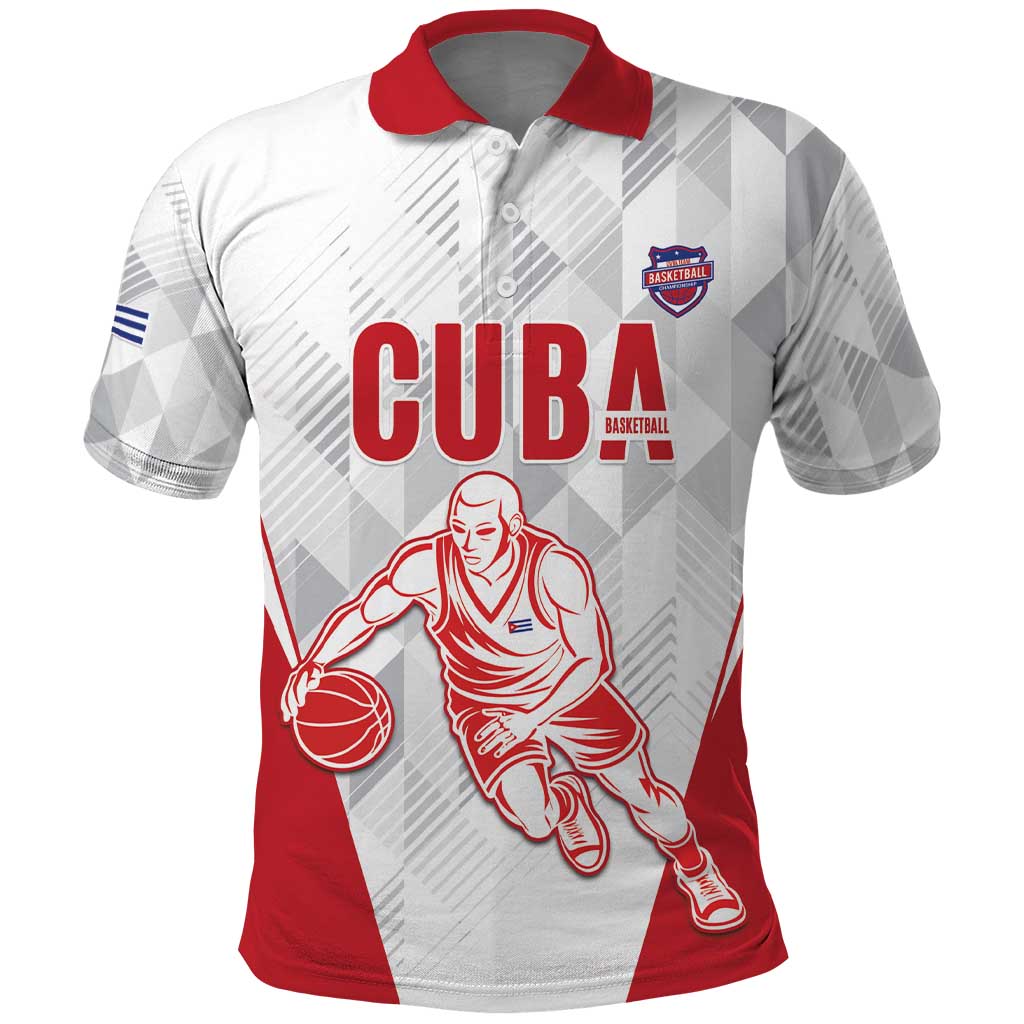 Custom Cuba Basketball Polo Shirt Sporty Style