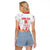 Custom Cuba Basketball Raglan Cropped T Shirt Sporty Style