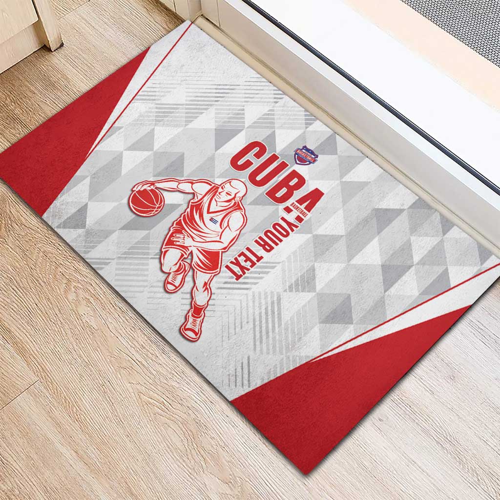 Custom Cuba Basketball Rubber Doormat Sporty Style