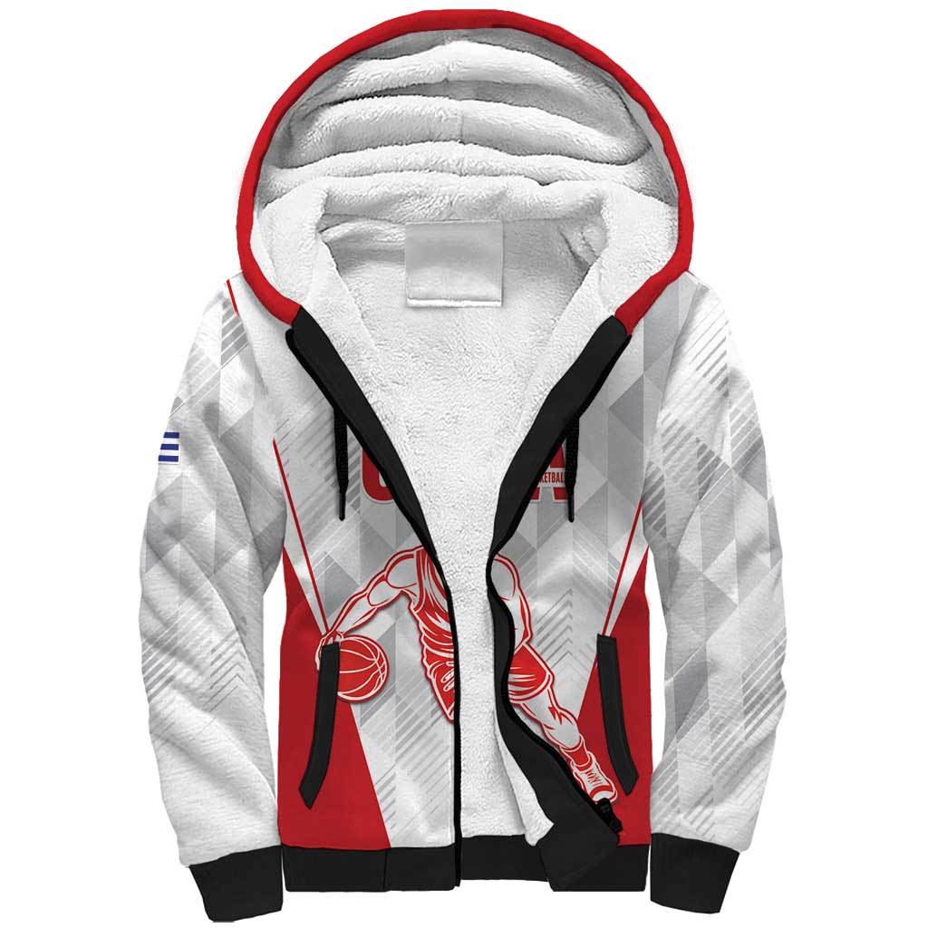 Custom Cuba Basketball Sherpa Hoodie Sporty Style