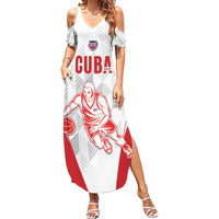 Custom Cuba Basketball Summer Maxi Dress Sporty Style