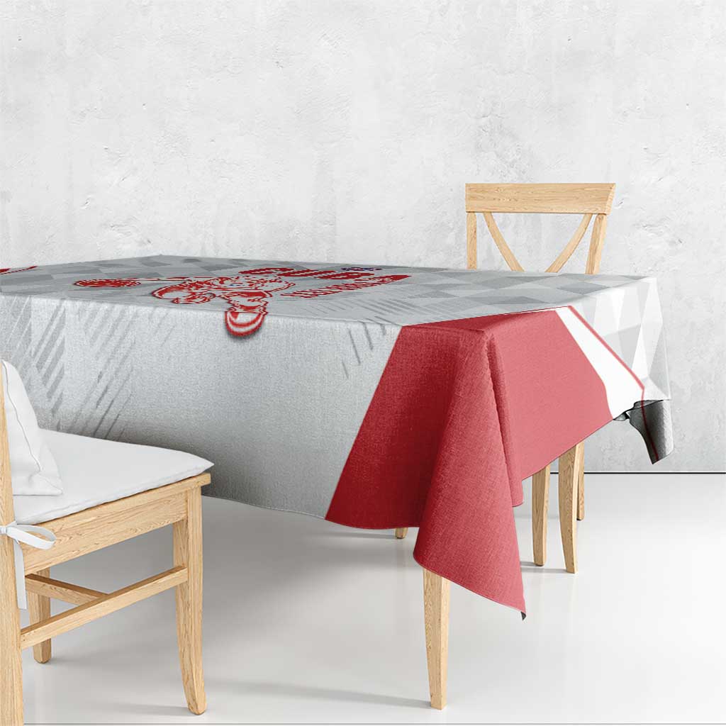 Custom Cuba Basketball Tablecloth Sporty Style