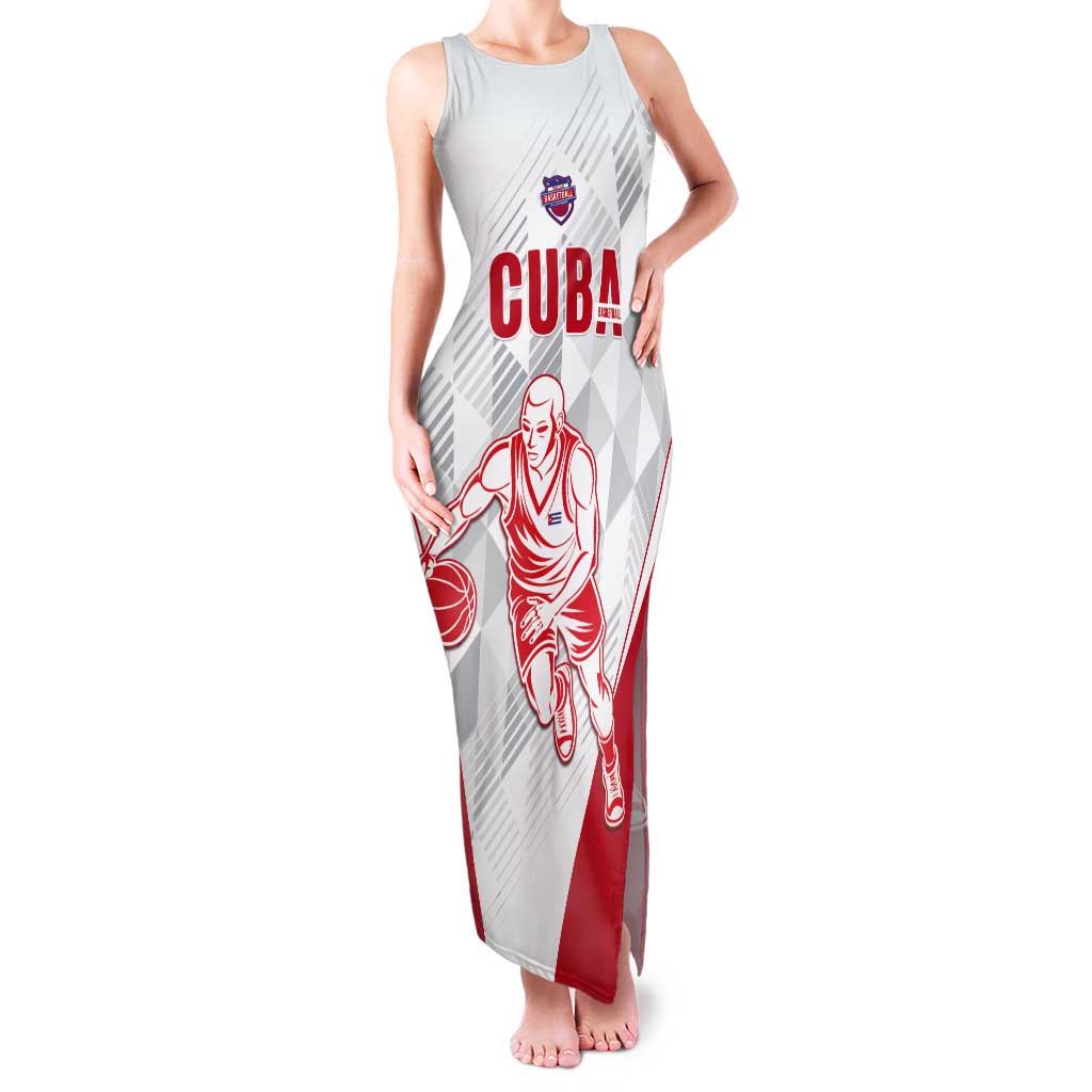 Custom Cuba Basketball Tank Maxi Dress Sporty Style